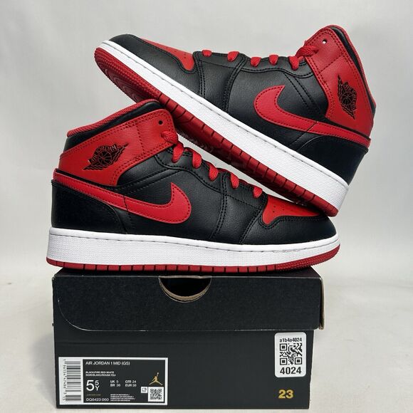 Jordan Shoes - Nike Shoes Air Jordan 1 Mid Retro GS “Alternate Bred” 2024